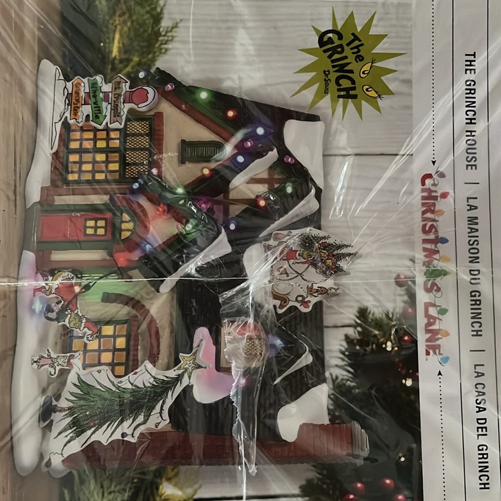 COPY - Department 56 Snow Village, the Grinch’s house new with tags